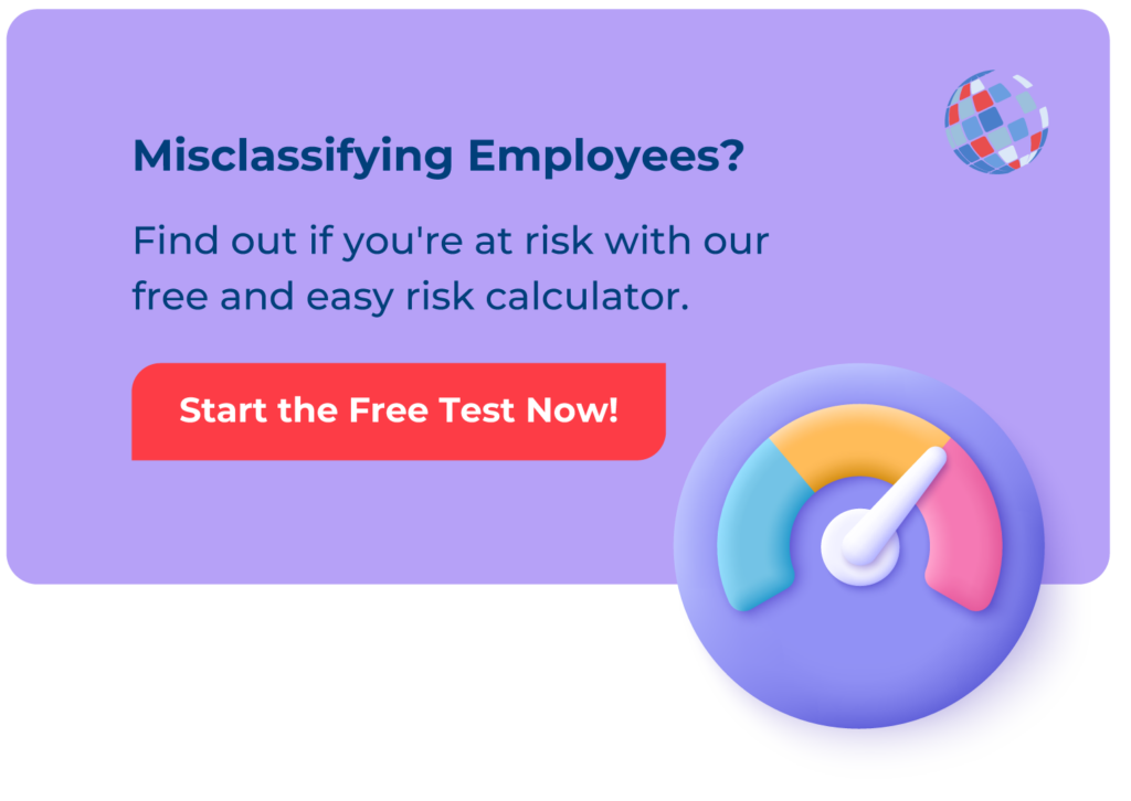 Independent contractor misclassification checklist banner